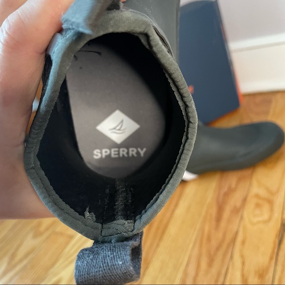 Sperry Cutwater Deck Boot Black Size 9 - Picture 9 of 14